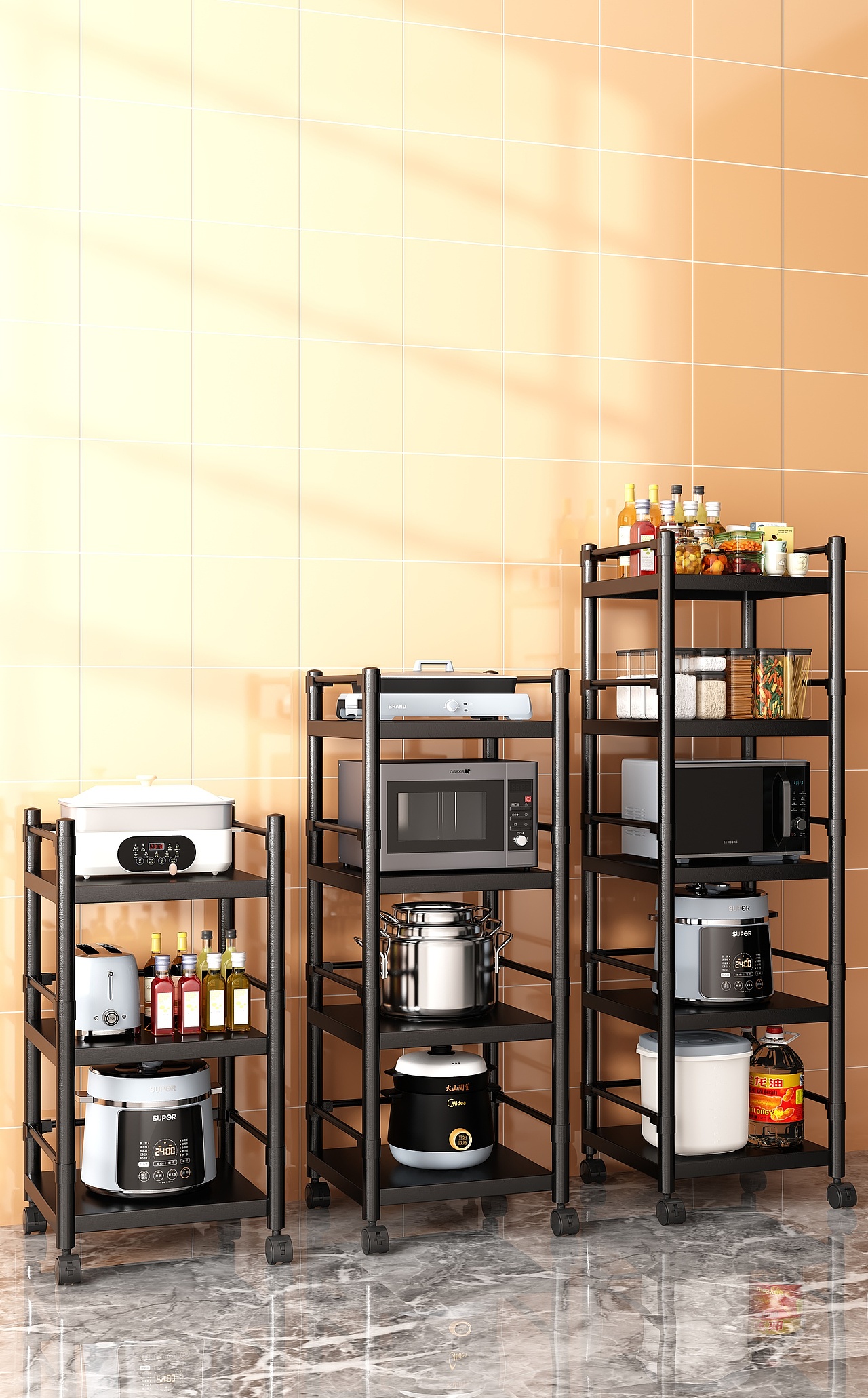 《荼蘼》厨房置物架