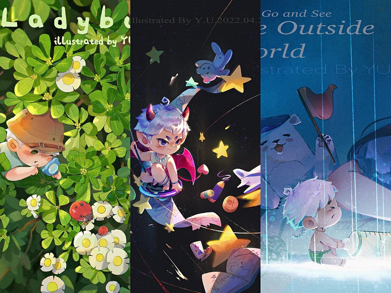 儿童插画图组1-3（图ZMzAwNzI5NTI4） - 儿童插画 - 站酷设计师歪又YU原创素材 - 站酷ZCOOL