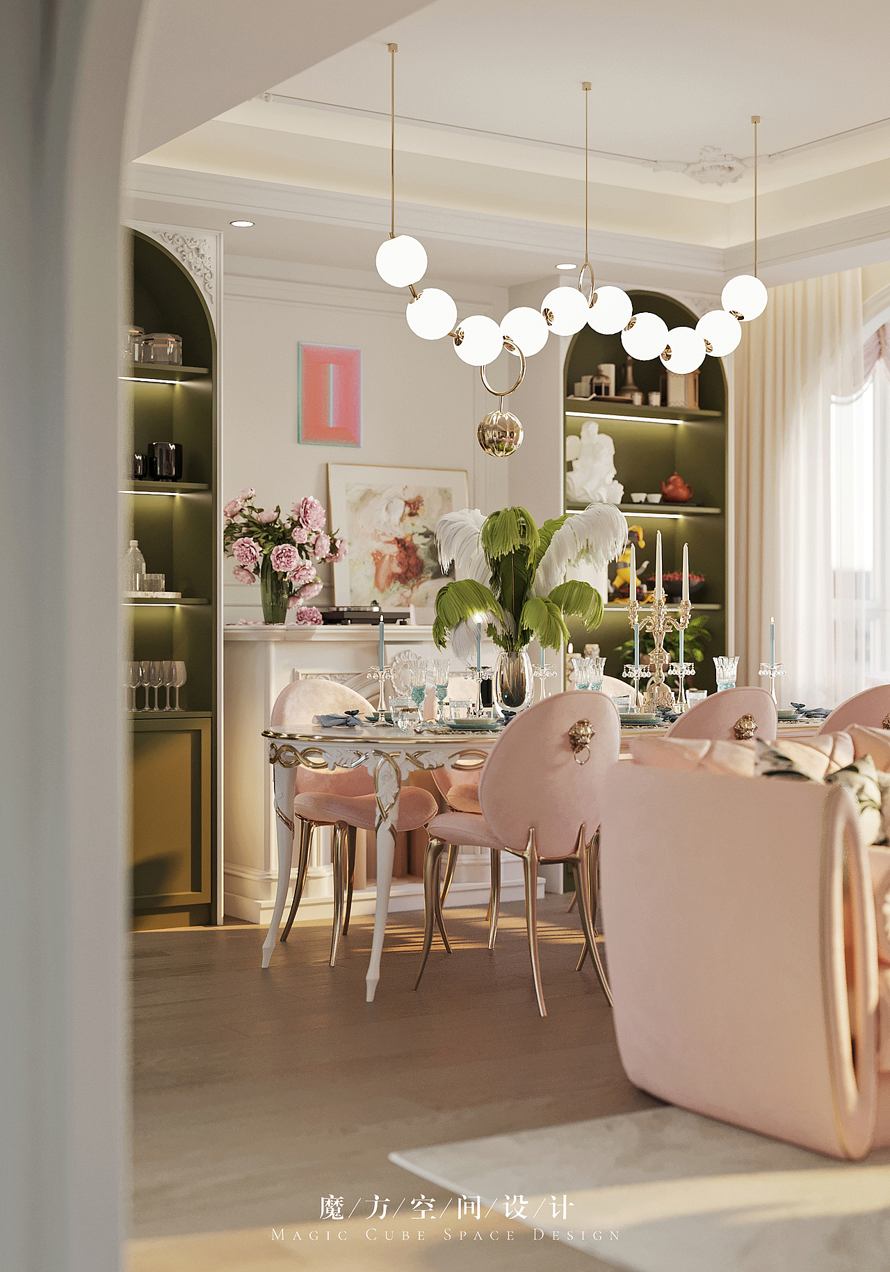 【魔方】南京•法式复古别墅项目（图ZMzU4NDE5MTky） - 家装设计 - 站酷设计师魔方空间设计原创素材 - 站酷ZCOOL