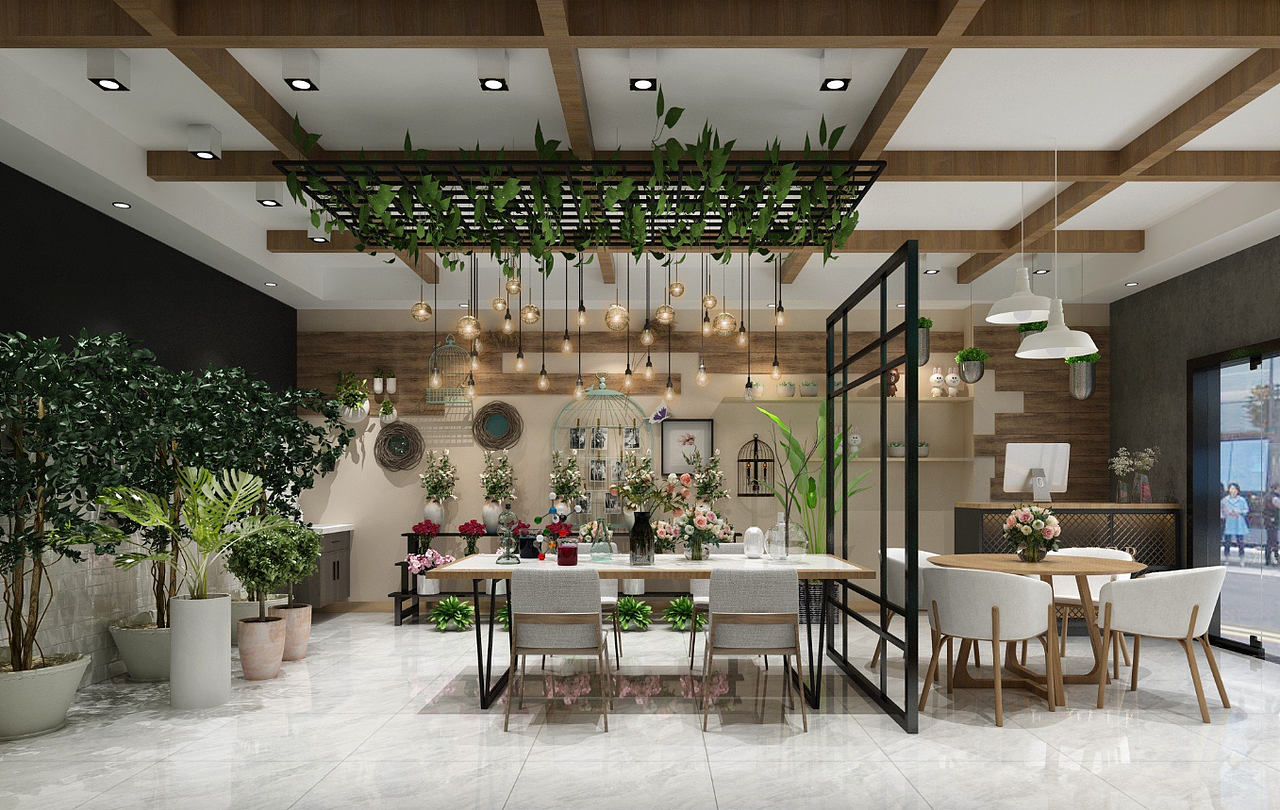 花店（图ZMTg1ODI5MTI0） - 家装设计 - 站酷设计师1992效果图李倩倩原创素材 - 站酷ZCOOL