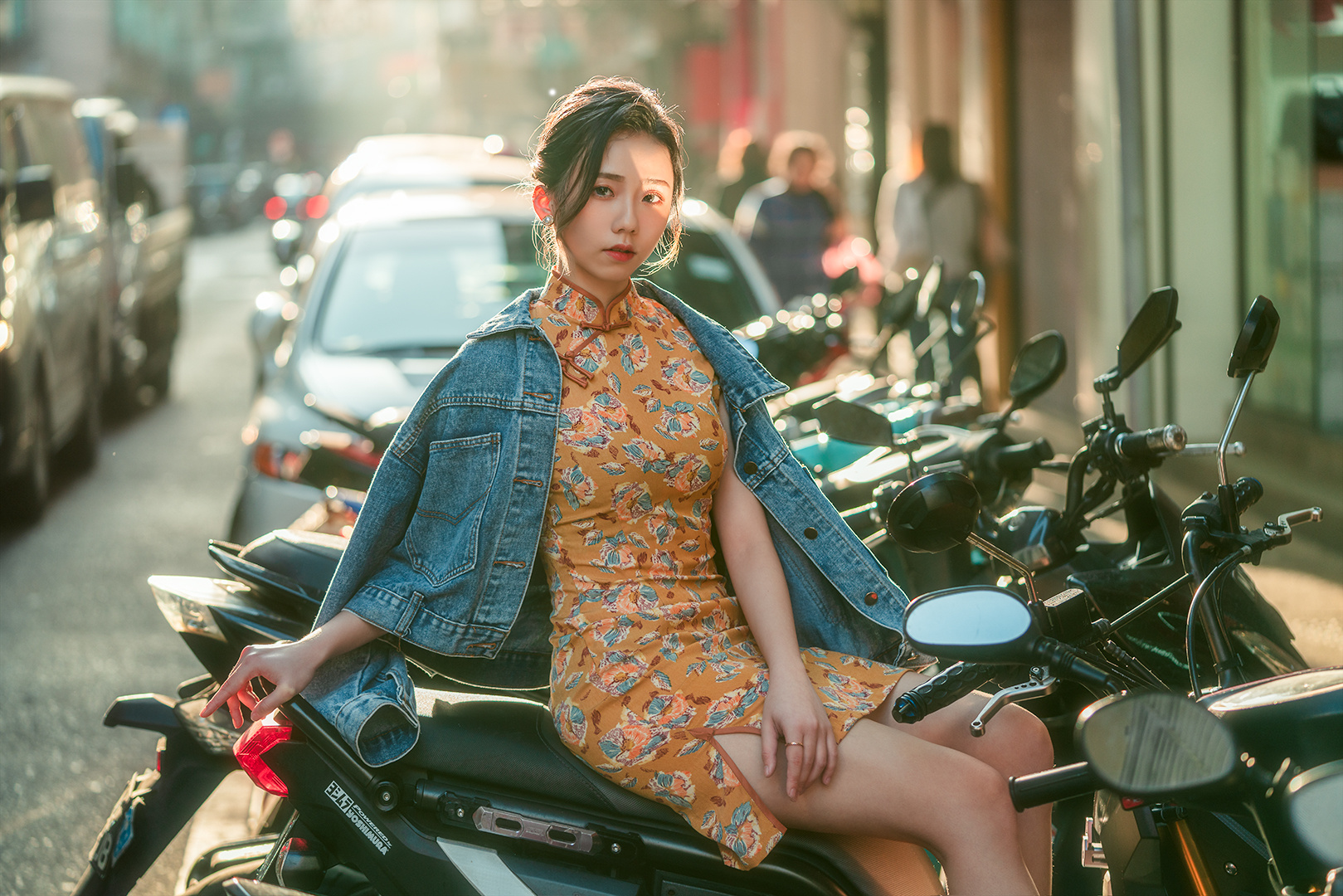 澳门街拍人像_旗袍