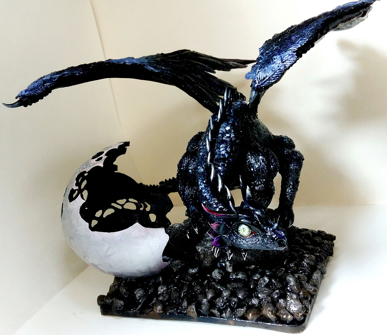 超轻黏土 一只黑炭蜥蜴