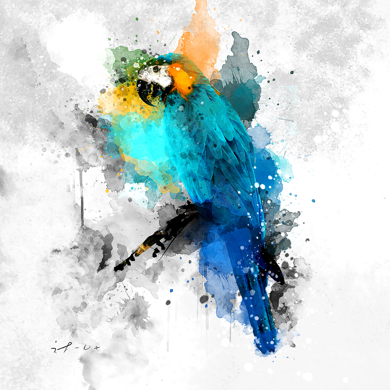 ps仿水粉效果（图ZMTgwMDg5NDMy） - 商业插画 - 站酷设计师木角龙原创素材 - 站酷ZCOOL