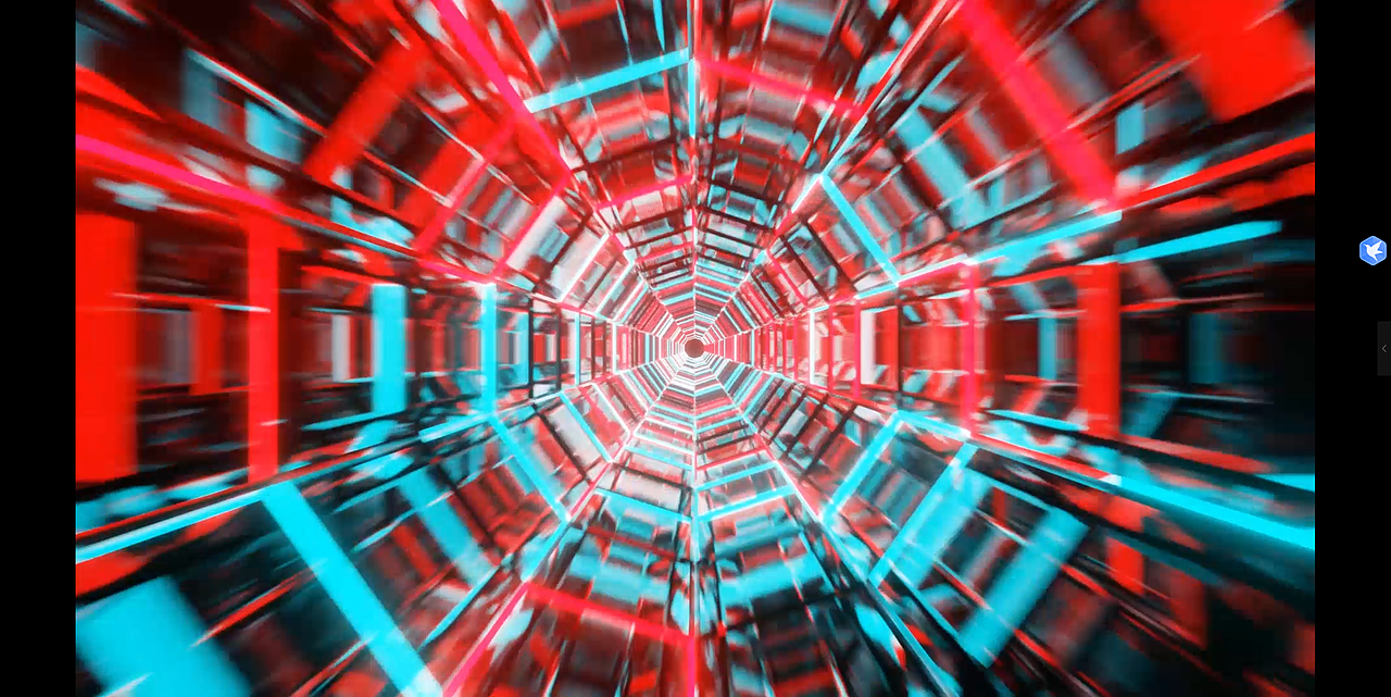 红蓝科技时光隧道三维测试