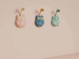 貓頭鷹花灑支架