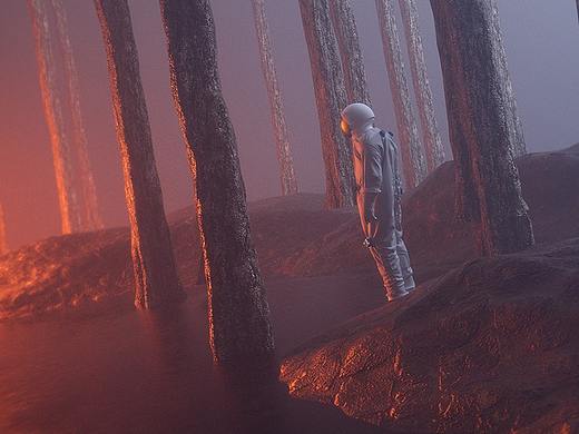 宇航员历险记-c4d、oc灬