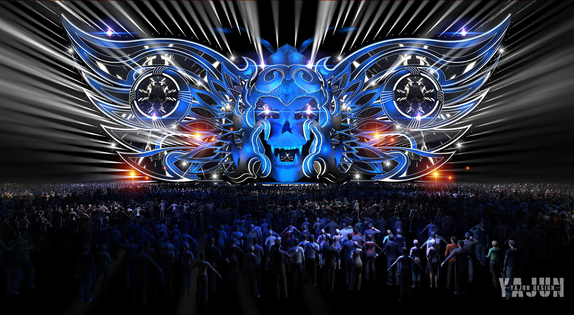 2019中国梦想机车盛会音乐节|空间|舞台美术|杨亚军 - 原创作品