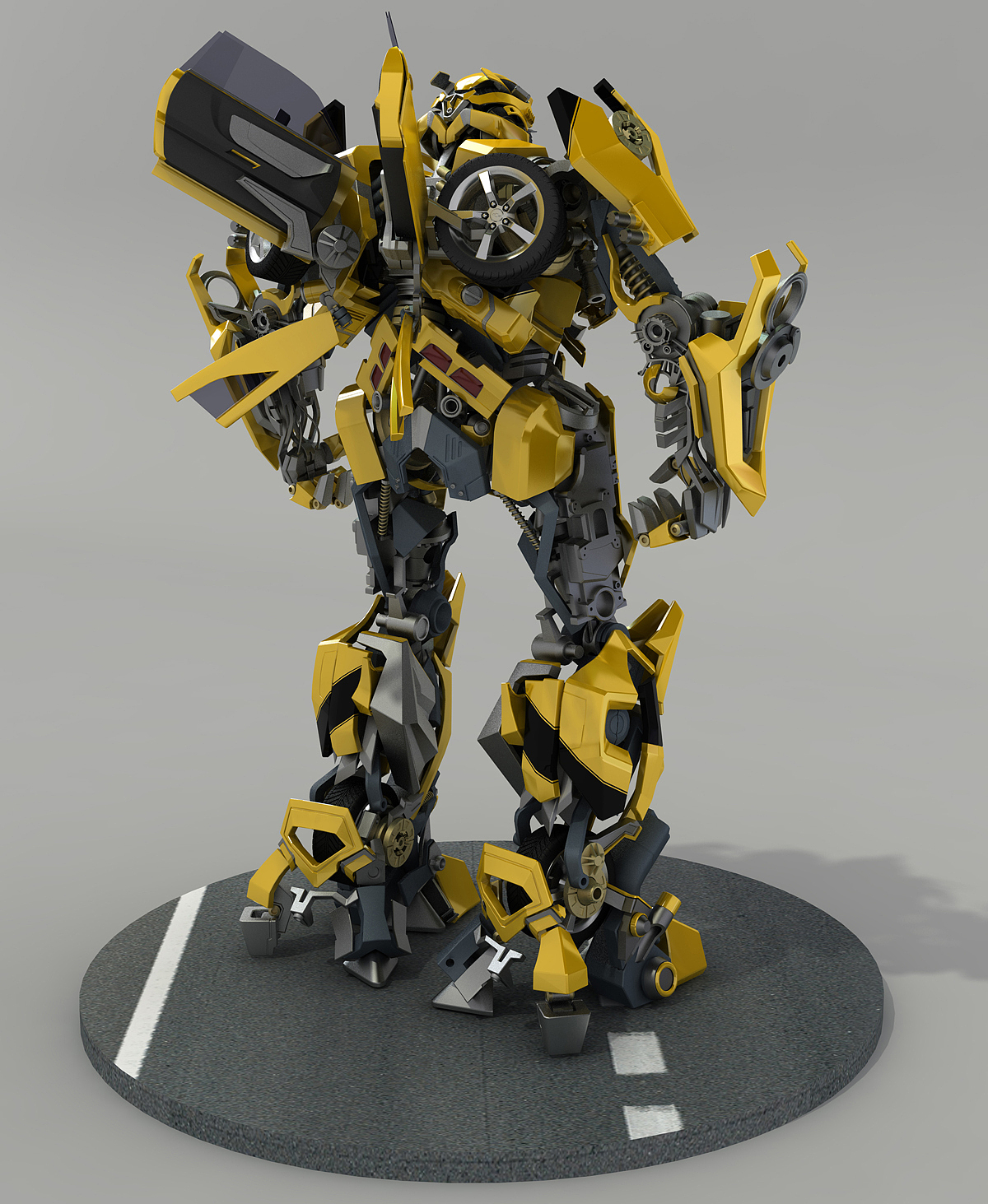 电影版大黄蜂三维模型