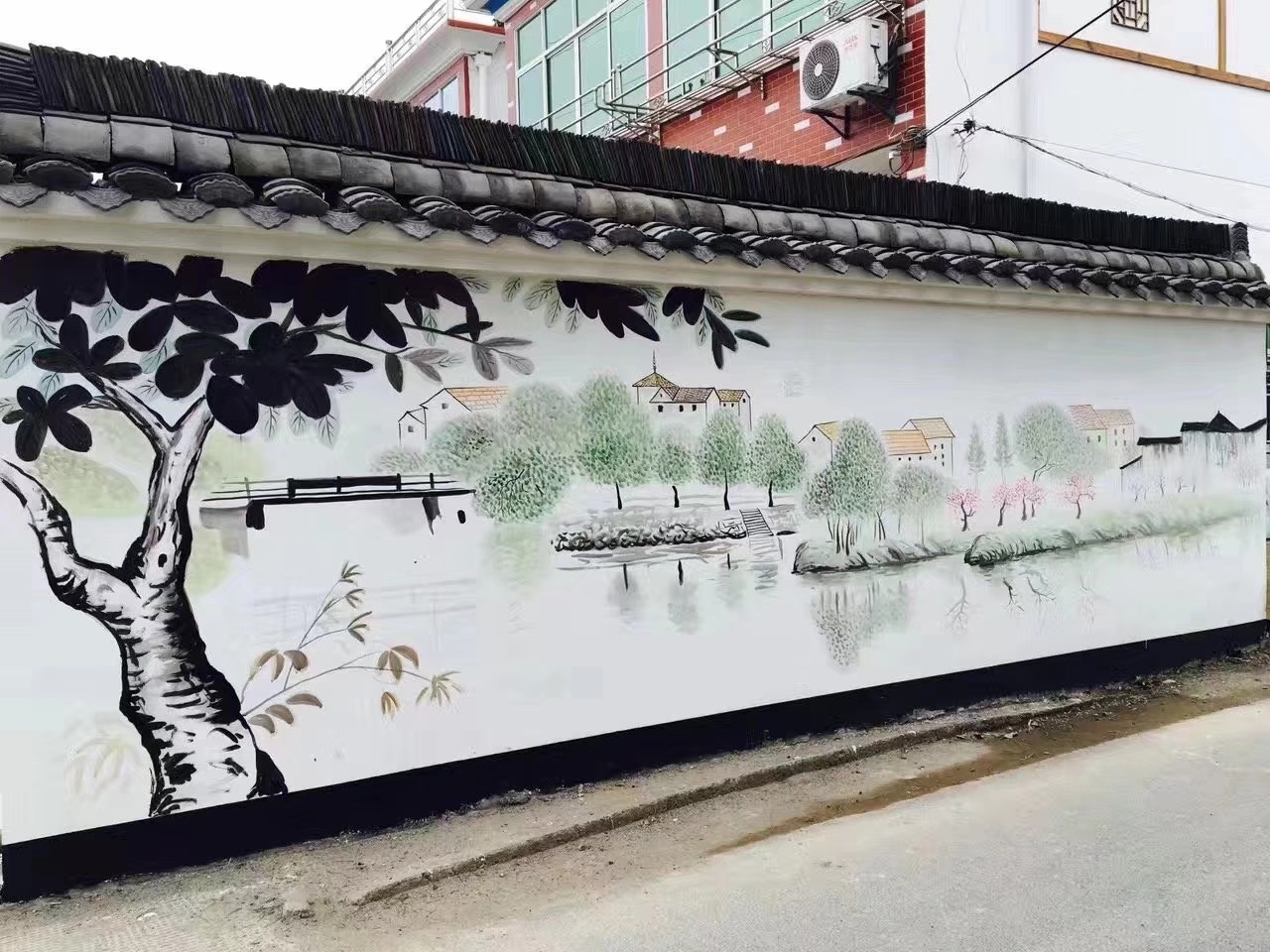 彩绘设计|美丽乡村文化墙|纯艺术|绘画|华铭智墙绘 - 原创作品 - 站酷 (ZCOOL)
