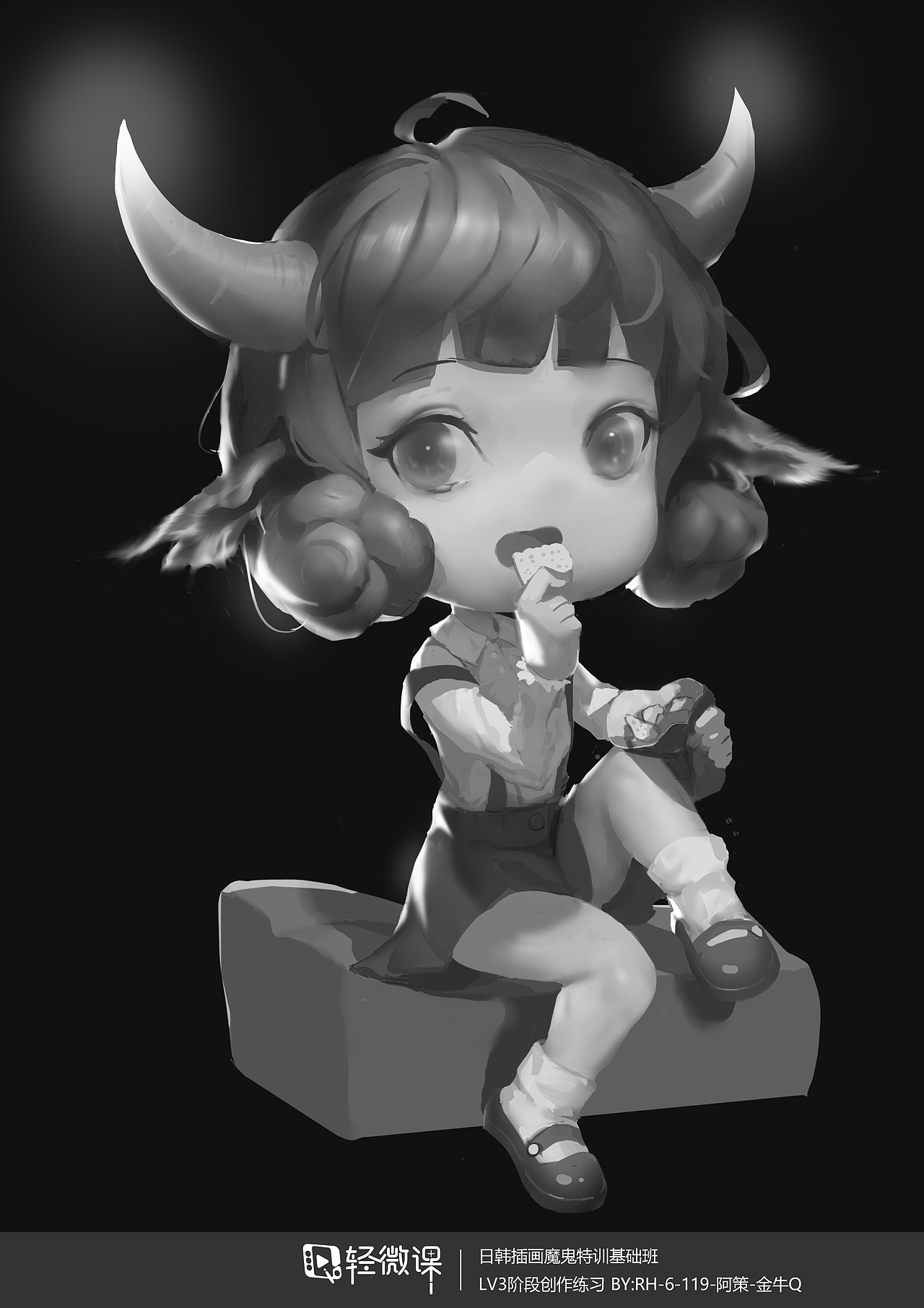 轻微课魔鬼插画特训班效果如何?看学生60天学习成果!