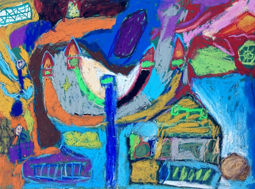 油画棒,夏加尔的梦