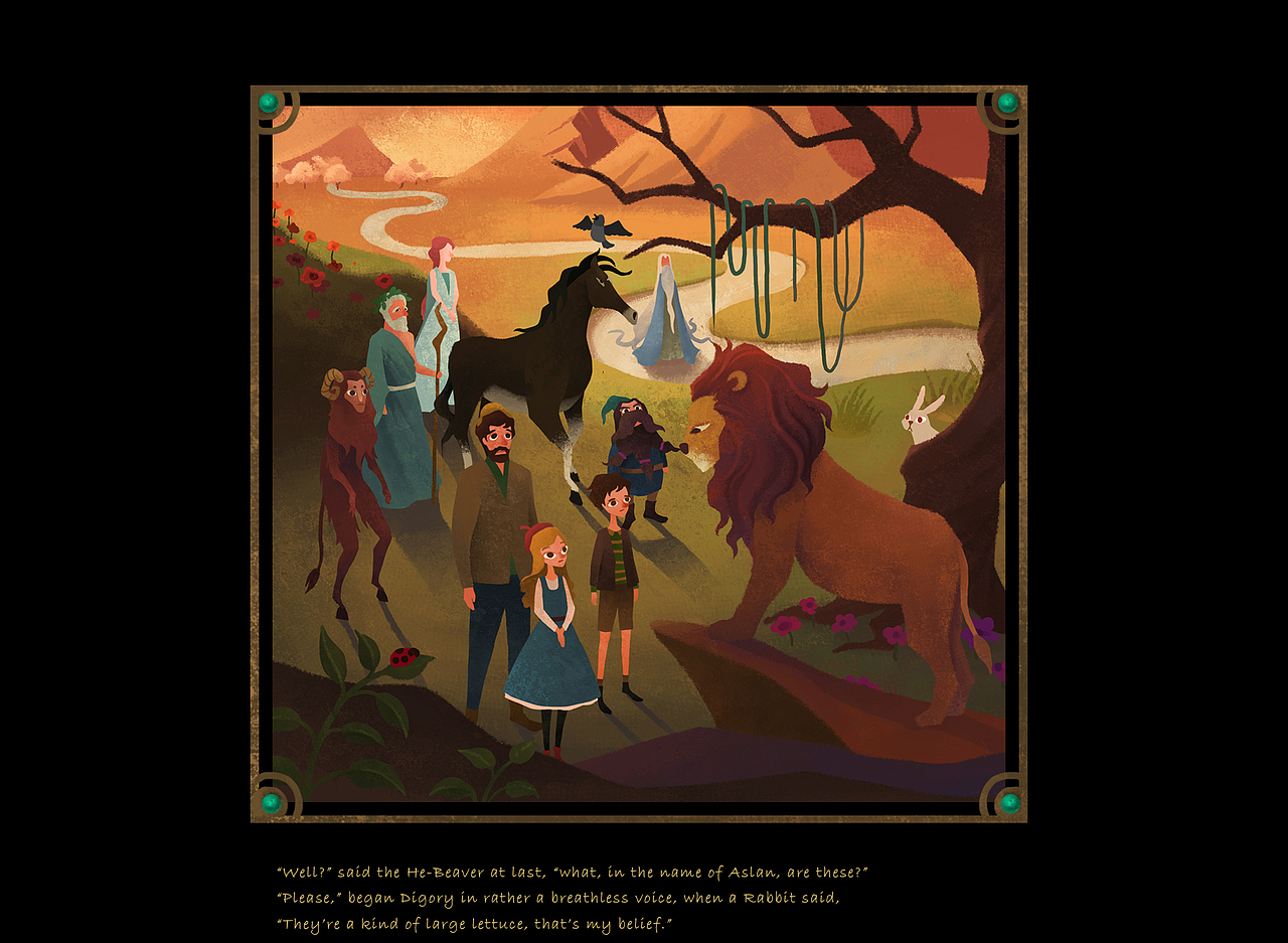 百词斩阅读计划《纳尼亚传奇》——《魔法师和他的侄子》 罗雨舒插画