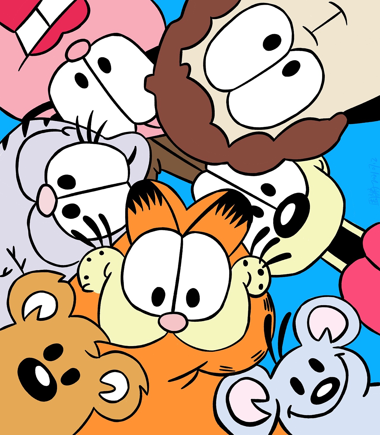 超喜欢的加菲猫（图ZMjYyNDU2MjI0） - 创作习作 - 站酷设计师周粥阿原创素材 - 站酷ZCOOL