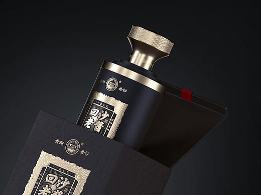 回沙老酱传承酒包装设计
