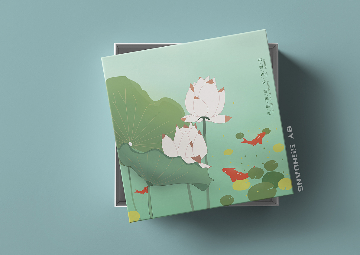 包装盒-荷花样式