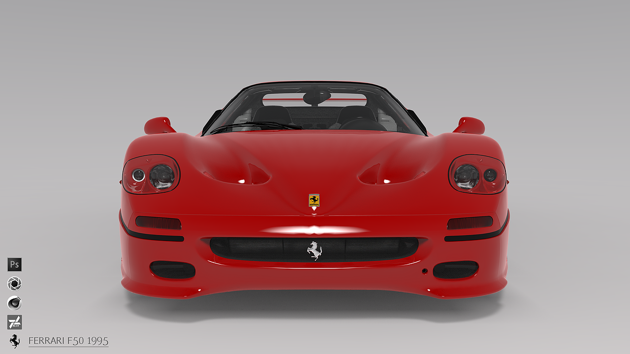 Ferrari F50 1995 渲染