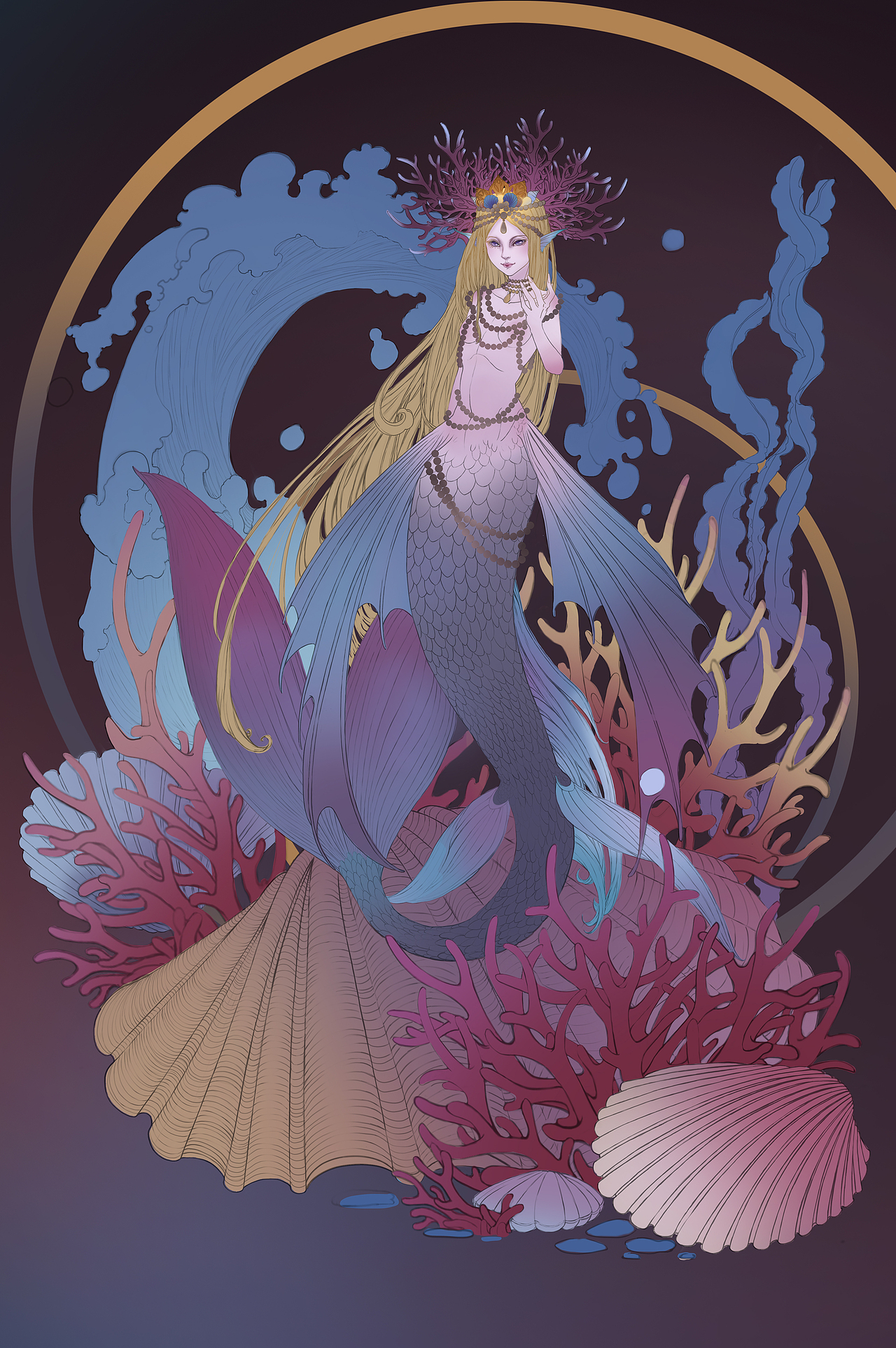 塞壬|插画|艺术插画|咸鱼段先宇_原创作品-站酷zcool