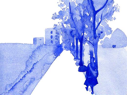 回首（个人主页-ZMzE2MDUyMjg=） - 艺术插画 - 站酷设计师yoonliu原创素材 - 站酷ZCOOL