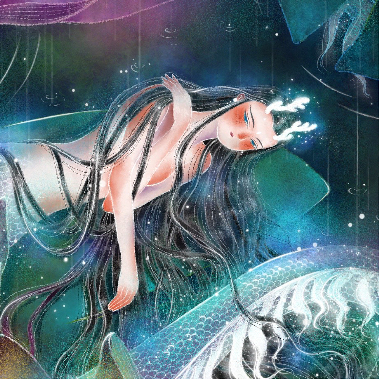 『 山鬼 - 流光 』（圖ZMjAzMDUxMTUy） - 創(chuàng)作習(xí)作 - 站酷設(shè)計師大桃子子原創(chuàng)素材 - 站酷ZCOOL
