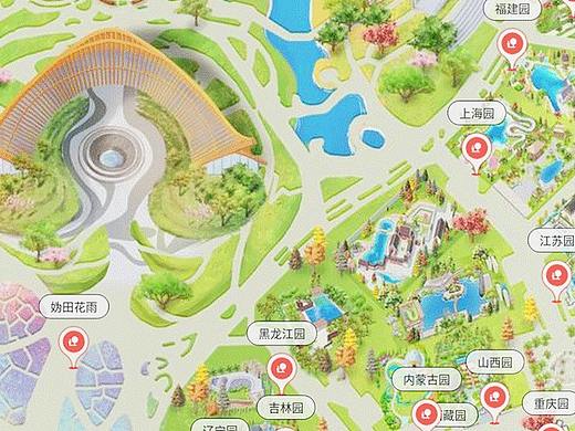 北京世园会导览图