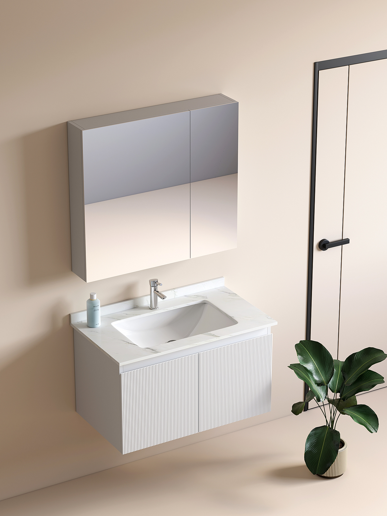 一套很暖的浴室柜 希望大家喜欢（图ZMjgwNzAwNjcy） - 生活用品 - 站酷设计师E颗糖丶原创素材 - 站酷ZCOOL