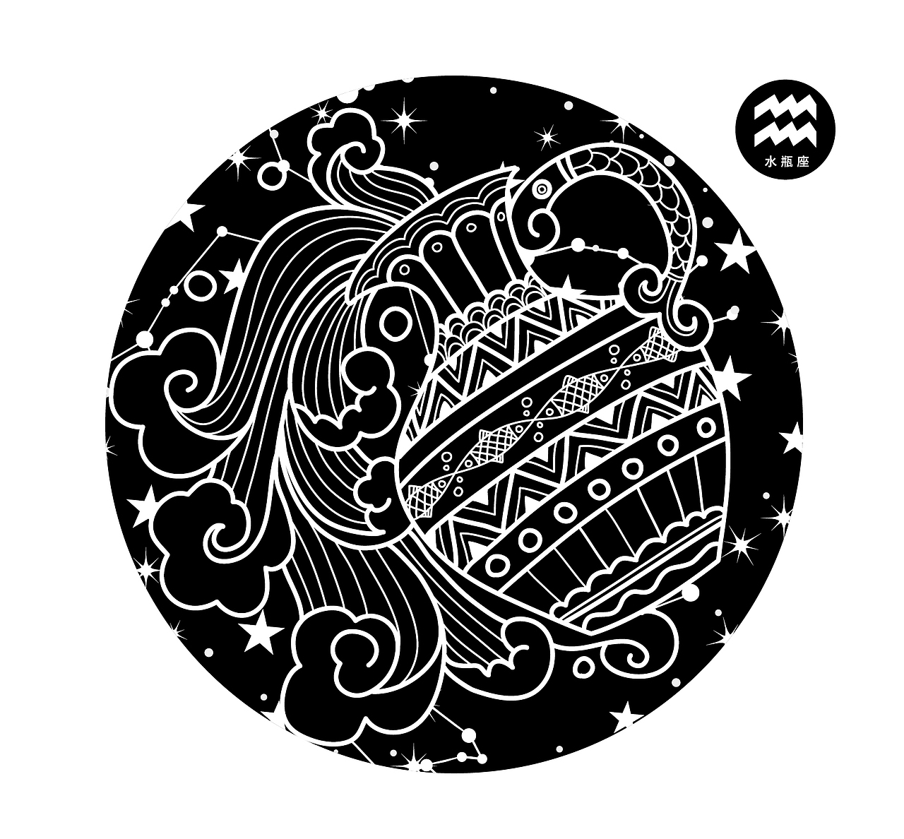 拉瓦×锐唐|与众不同的十二星座插画