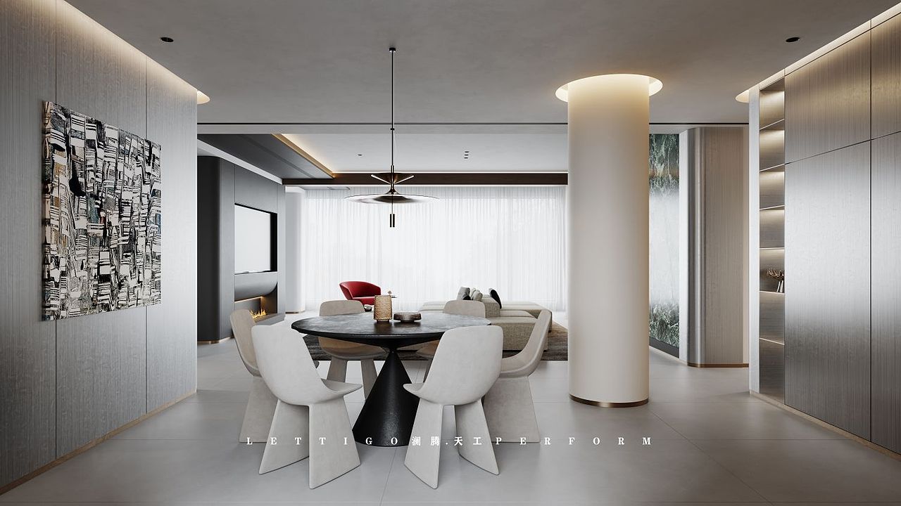 色调淡雅的现代简约风,给人高级而精致的氛围感受