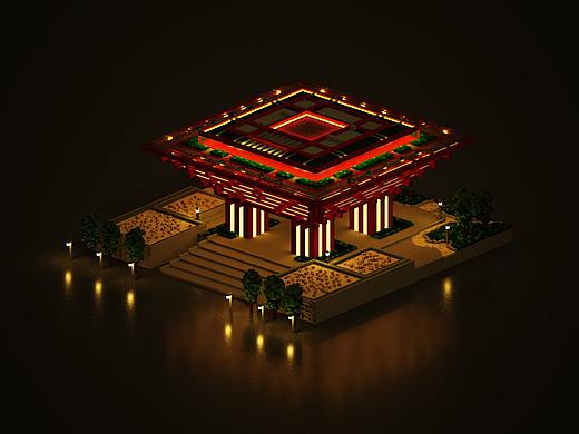 MagicaVoxel 体素中国馆