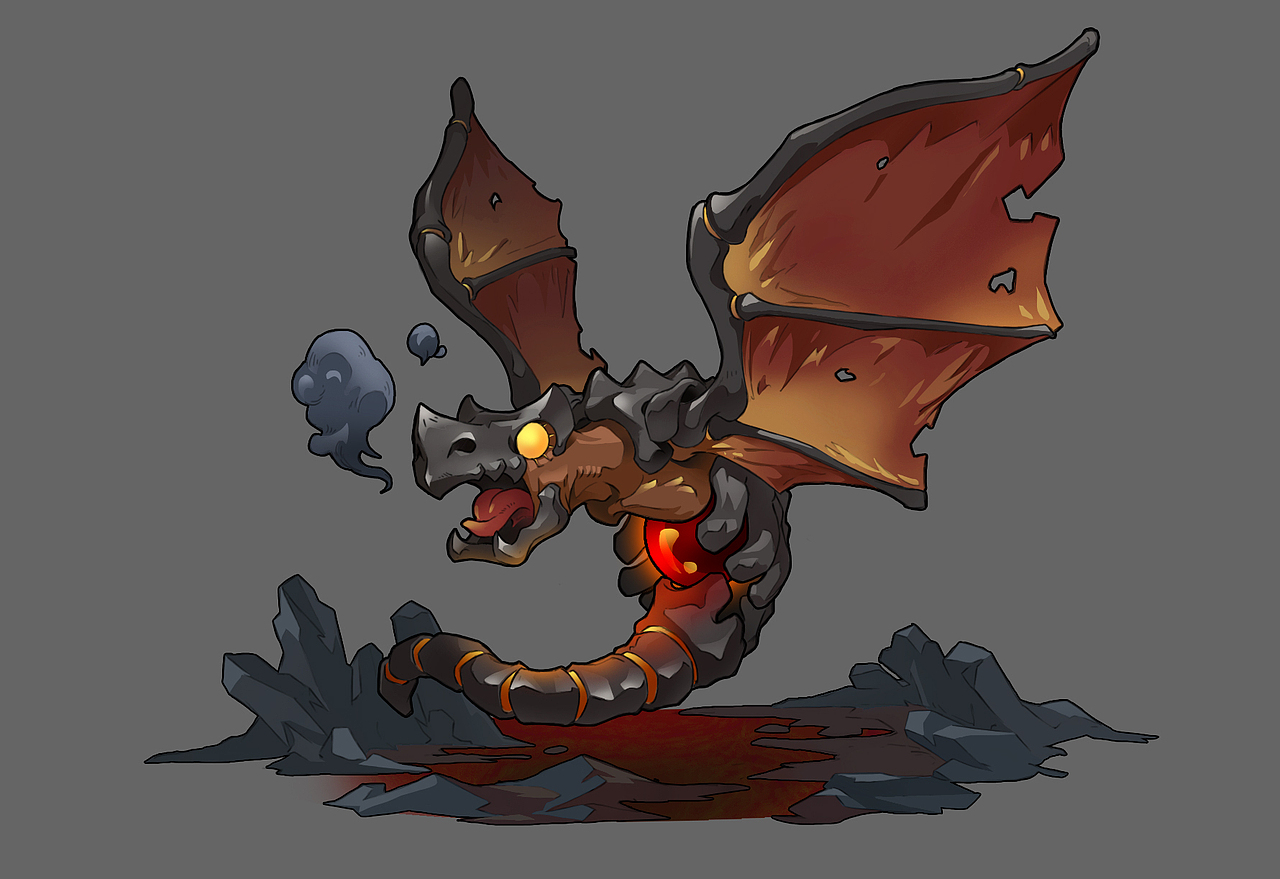 龙打嗝（图ZNTYwNDczMzY=） - 游戏原画 - 站酷设计师陈Big原创素材 - 站酷ZCOOL