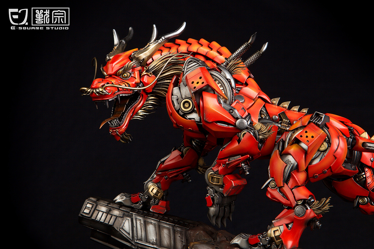 兽宗系列赤麟兽雕像