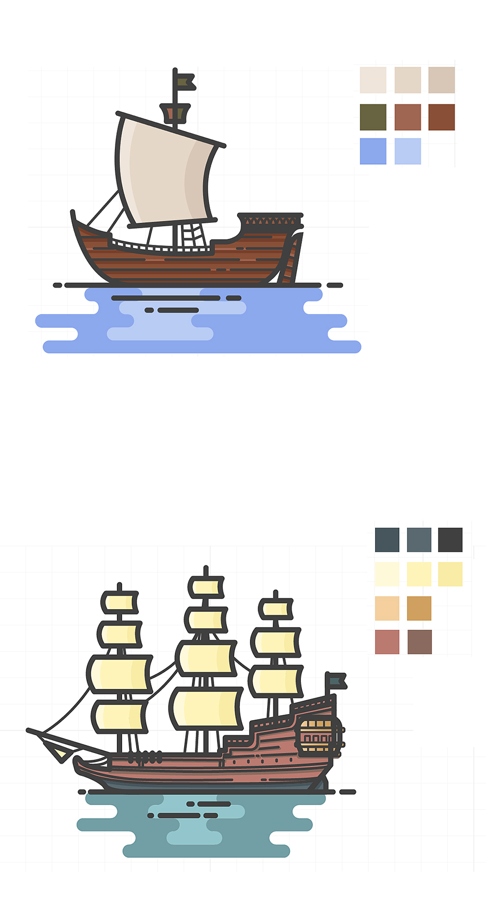 icon临摹#海盗船系列（图ZNDg0Mjg1ODQ=） - 其他UI - 站酷设计师StoneFred原创素材 - 站酷ZCOOL
