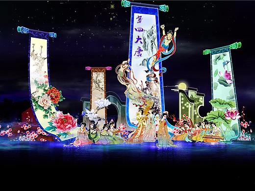自贡腾达彩灯公司中秋国庆灯展设计图