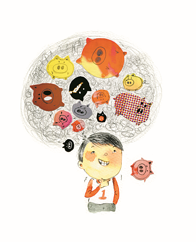 明天出版社金谷粒桥梁系列之陆梅（图ZNTEzOTcyMzI=） - 儿童插画 - 站酷设计师點一點123原创素材 - 站酷ZCOOL