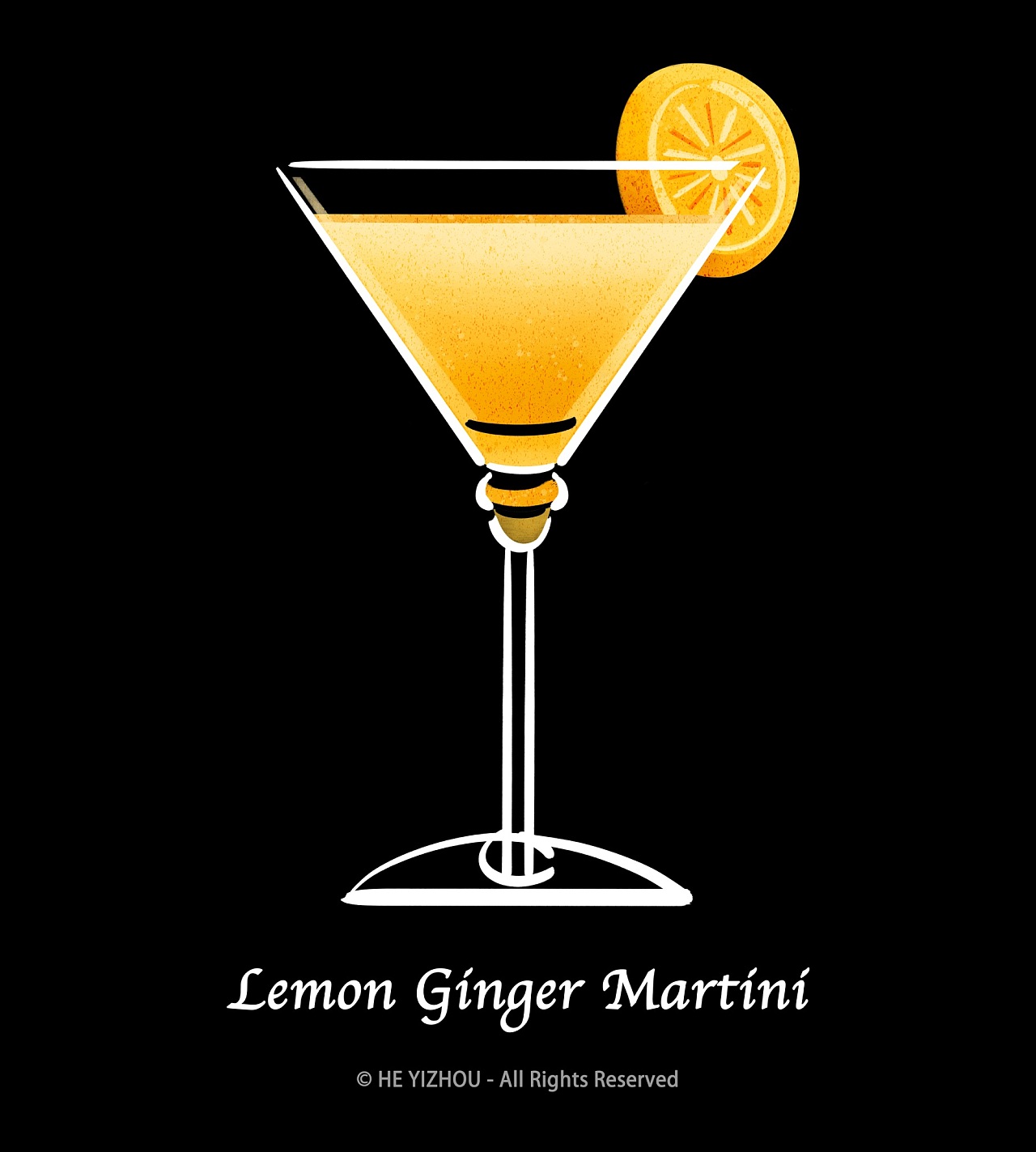 [鸡尾酒插画系列] - 仲夏夜之梦