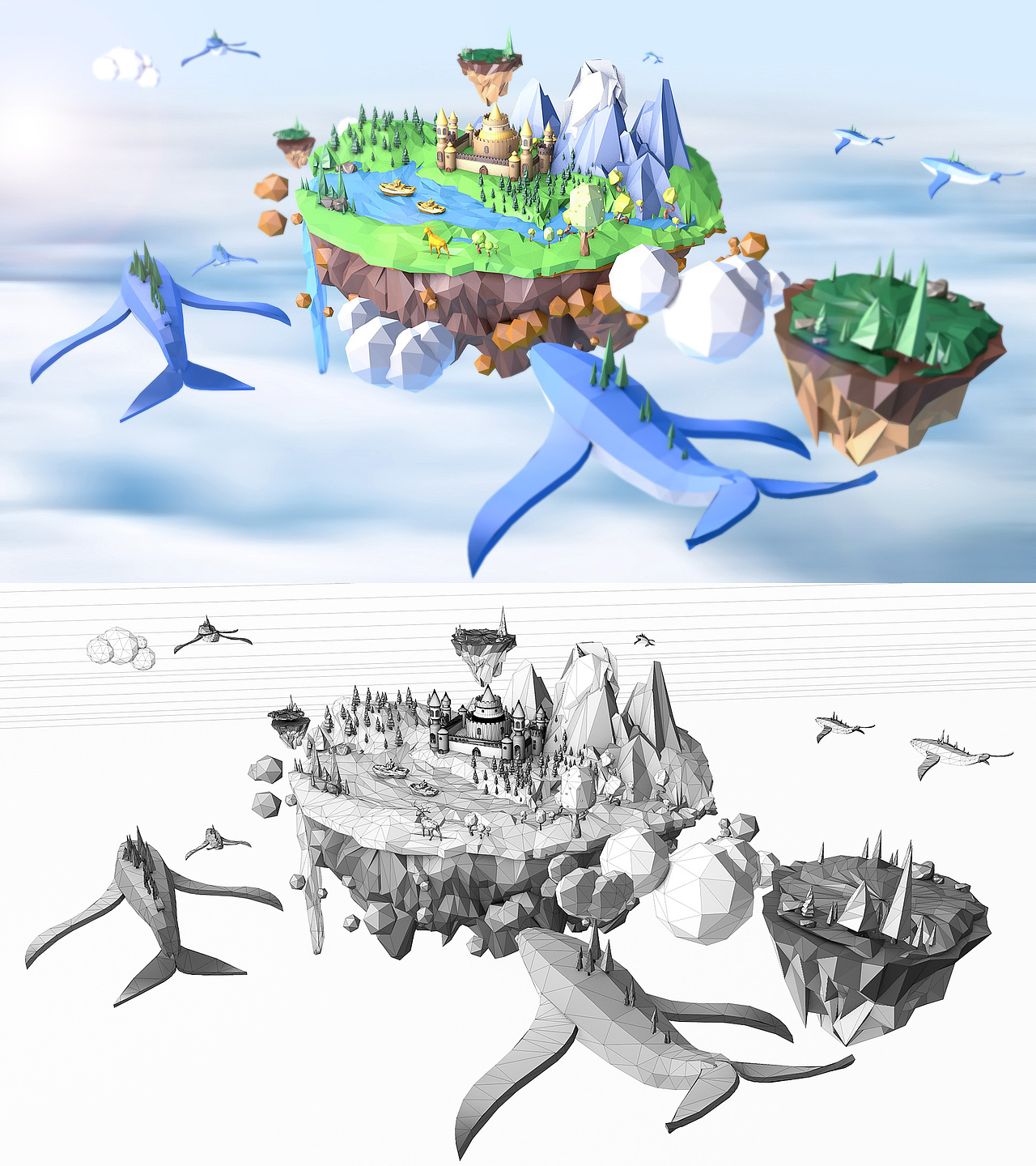 C4D 电商双11应用 店装 首页 低多边形Low Poly(图ZNjM0MDY5MTI=) - 其他三维 - 站酷设计师duan333333原创素材 - 站酷ZCOOL
