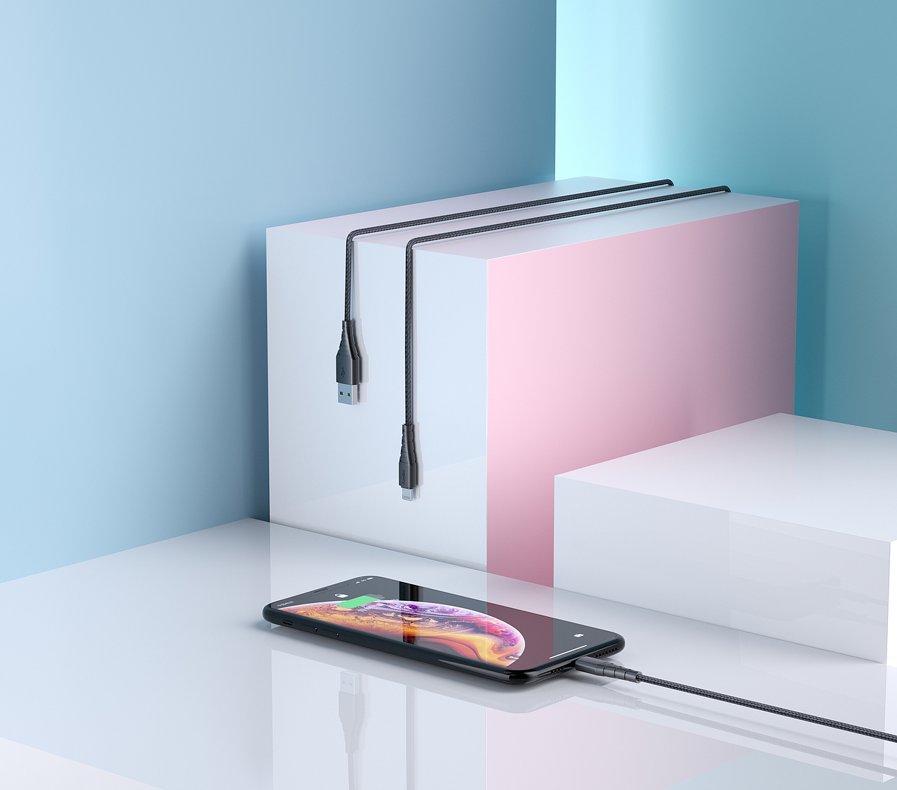 一组电商产品渲染