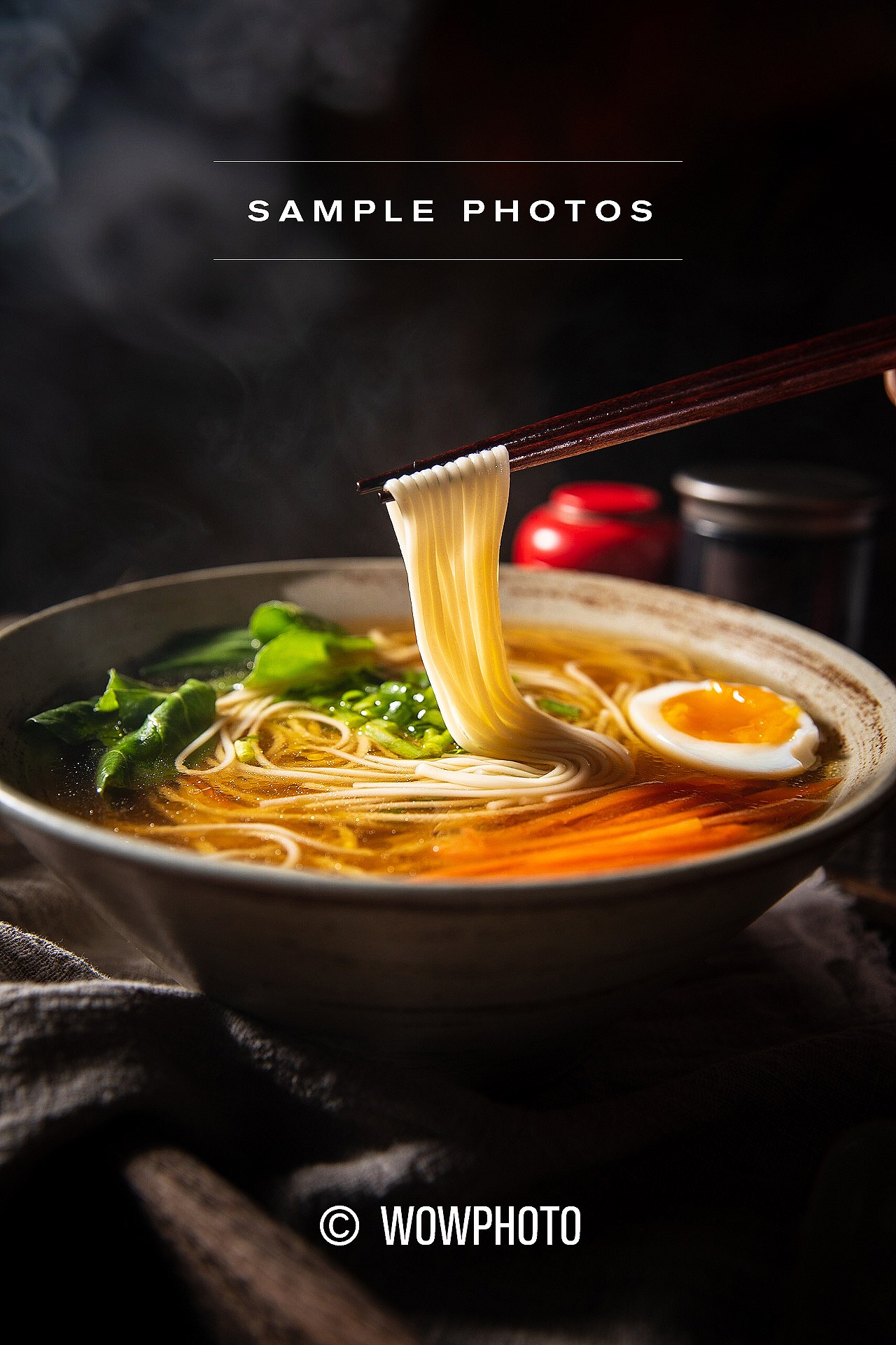 面条拍摄 干拌面 汤面暗调摄影