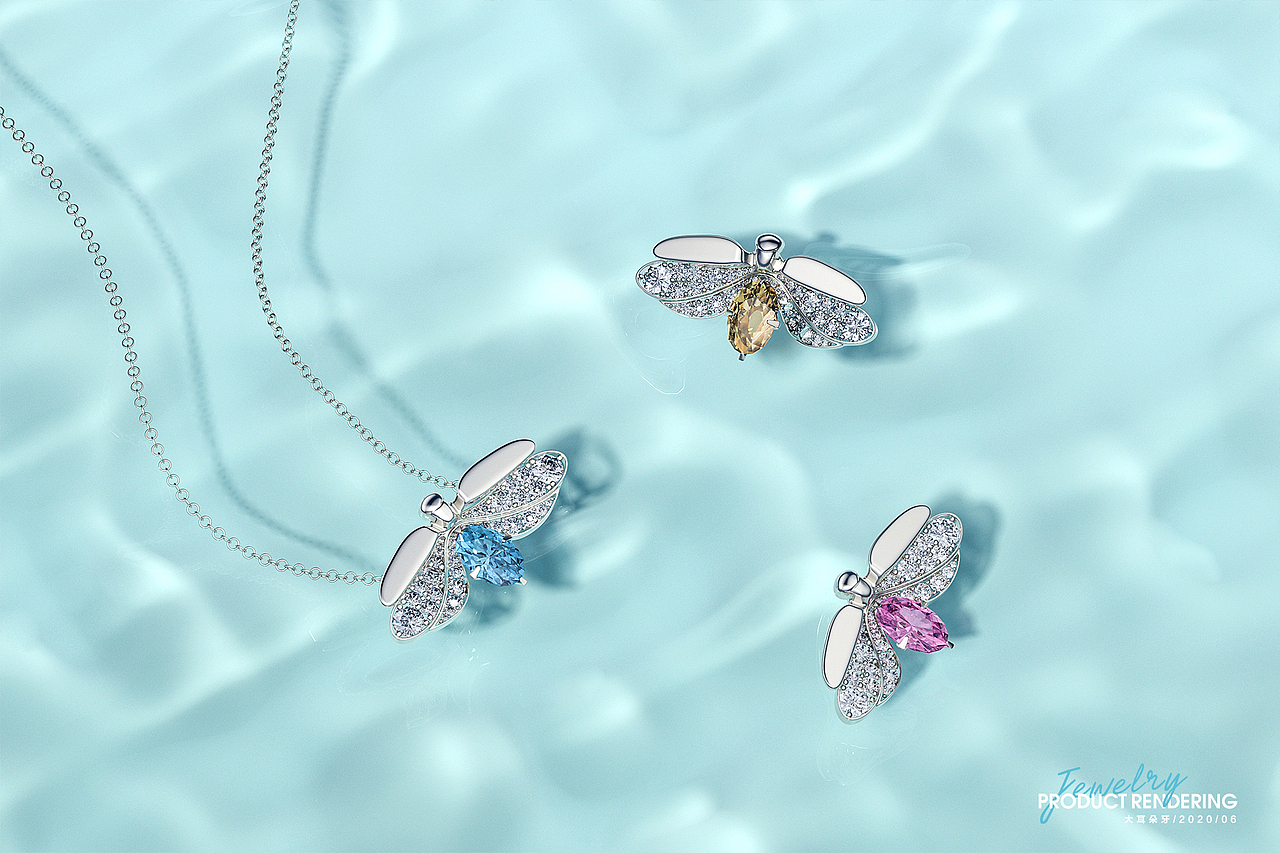 一组珠宝首饰建模渲染（图ZMjE3MTA2OTI0） - 产品 - 站酷设计师大耳朵牙原创素材 - 站酷ZCOOL