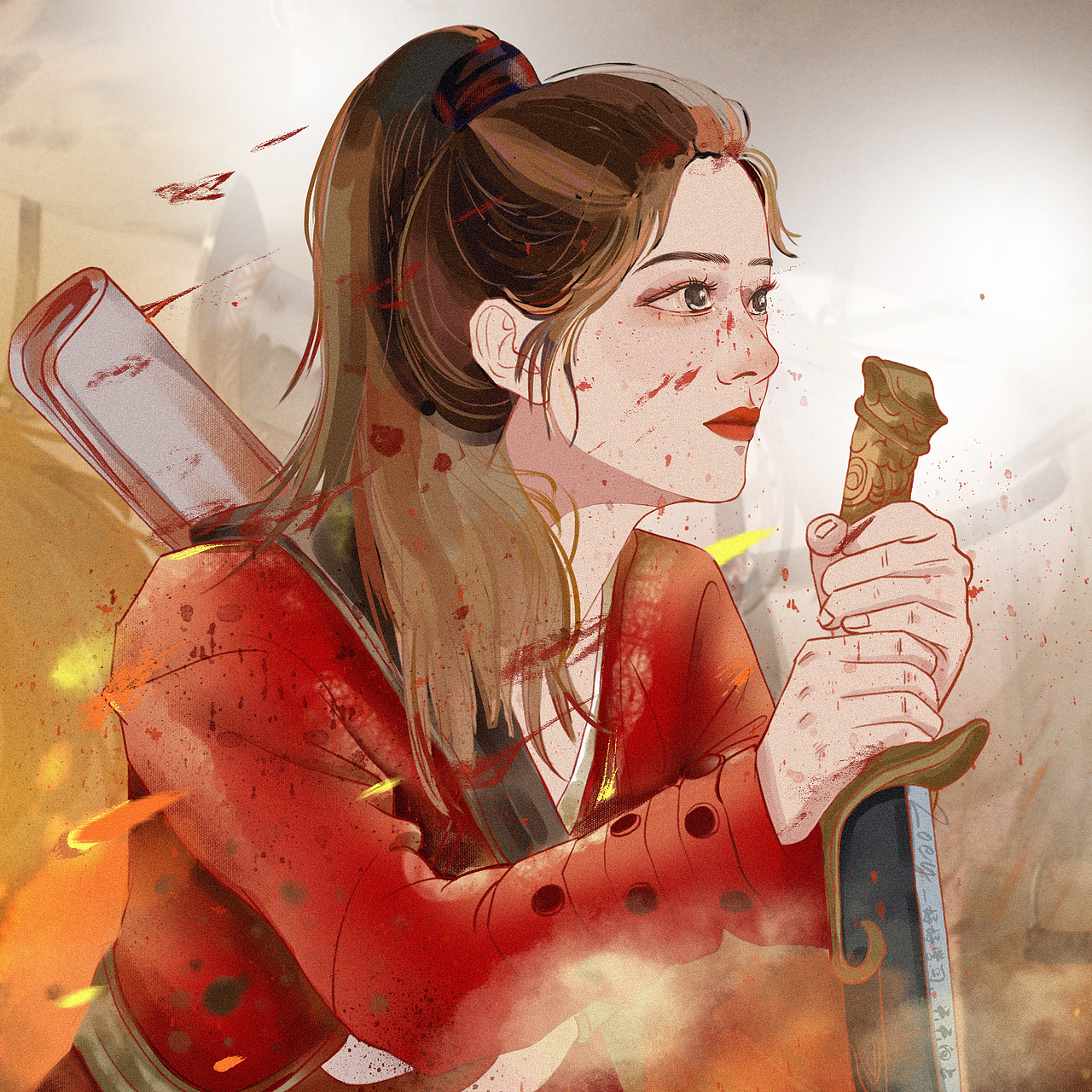 赵丽颖｜红衣阿翡（图ZMjU4NjM5ODA4） - 创作习作 - 站酷设计师RACHEL金桔柠萌原创素材 - 站酷ZCOOL