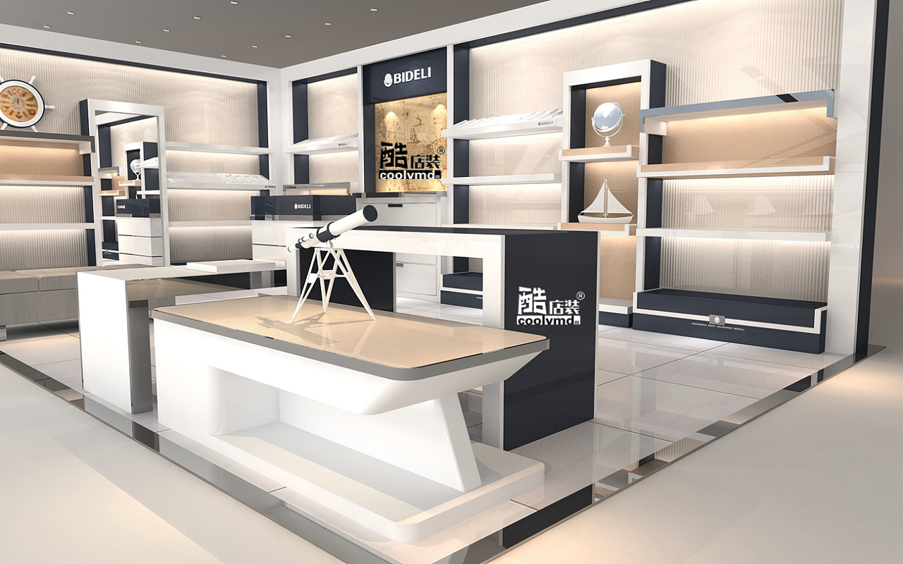 男鞋情景特色主题专卖店专柜装修设计效果图男鞋男包