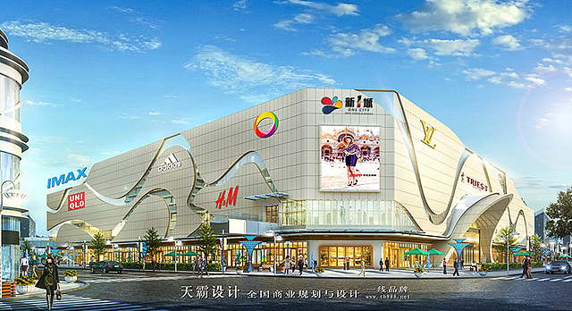 防城港商业综合体设计项目可欣赏的设计效果图