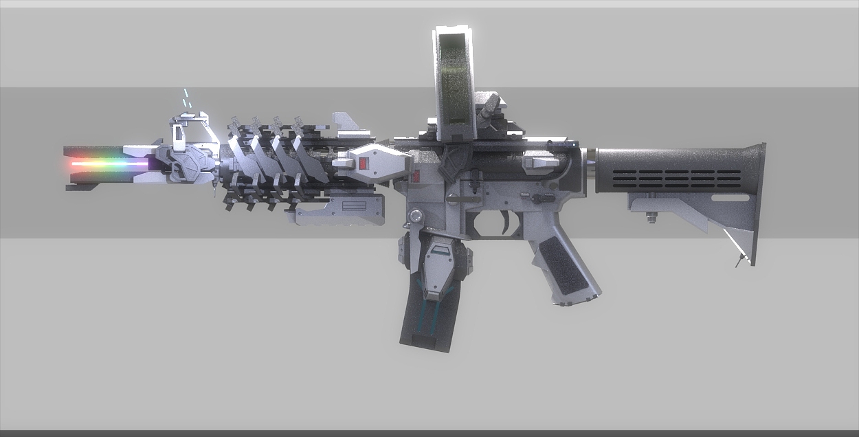 彩虹xM4科幻枪械设计x2