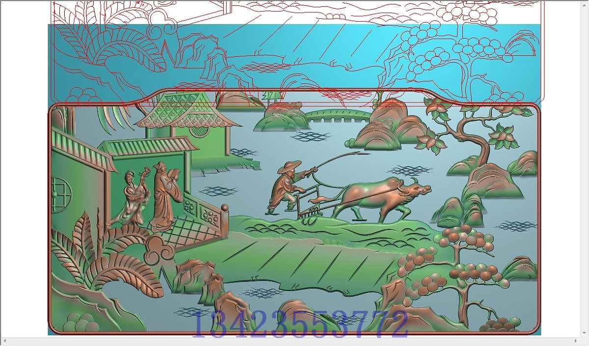 精雕浮雕灰度图雕刻图纸jdp木雕bmp（图ZMTA1MjY4ODg0） - 其他三维 - 站酷设计师雕刻素材原创素材 - 站酷ZCOOL