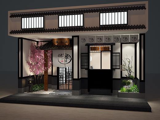 抹茶道饮品店室内设计
