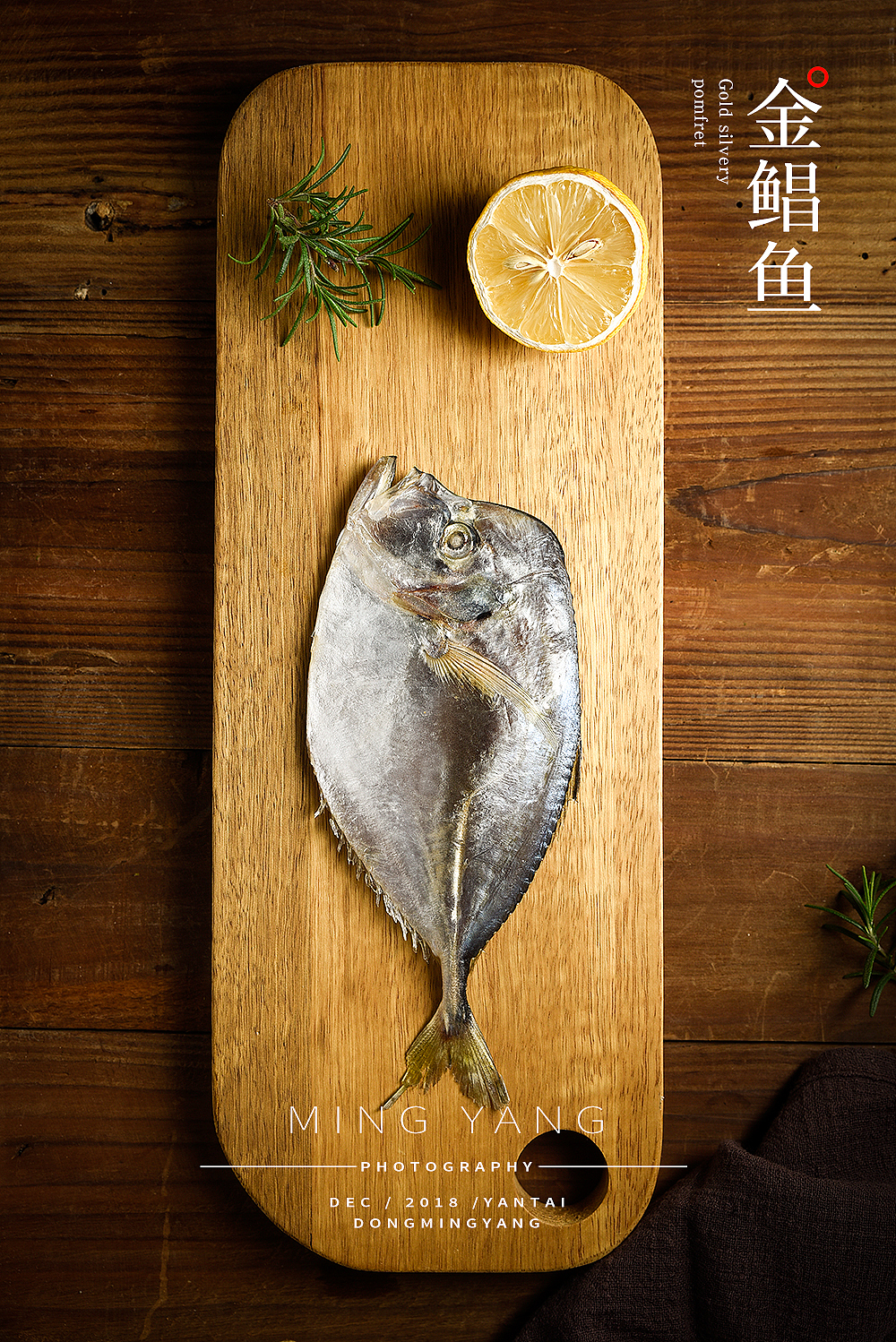 海鱼金鲳鱼拍摄