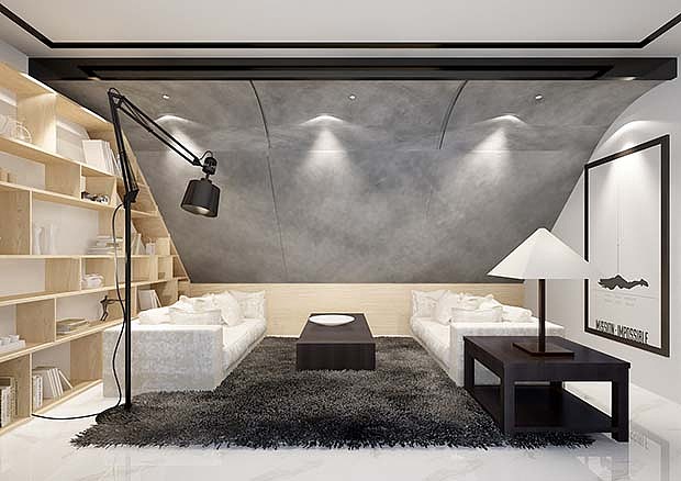 济南漫山香墅220平现代轻奢风格别墅装修案例