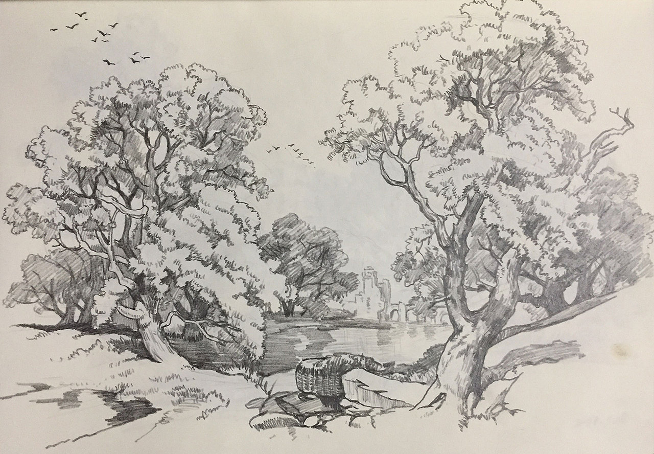 速写本，风景速写，纸上练习（图ZMTg1MzU4NzQ4） - 绘画 - 站酷设计师彩色猫卡特原创素材 - 站酷ZCOOL