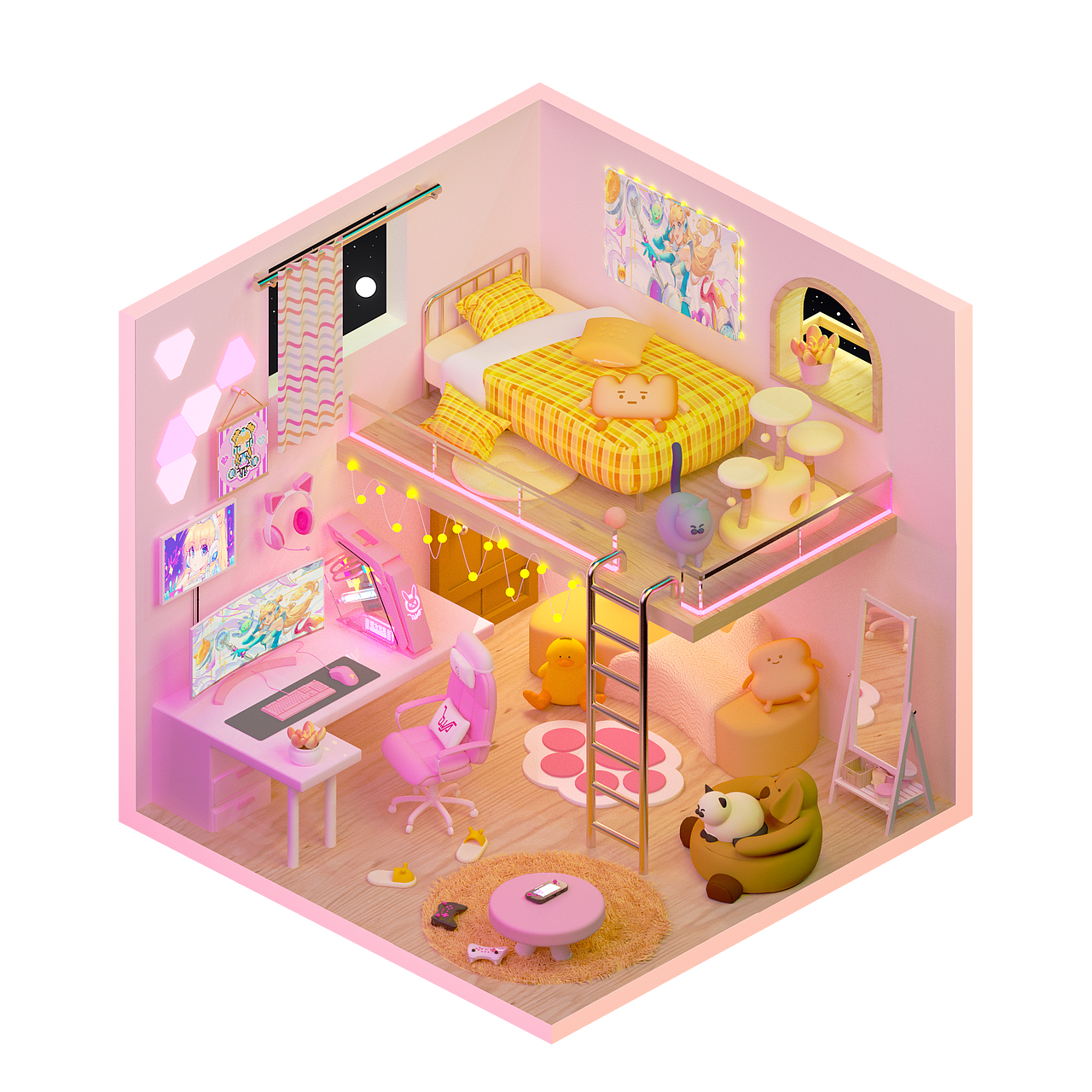 2.5D小房子-肥仔快乐理想家