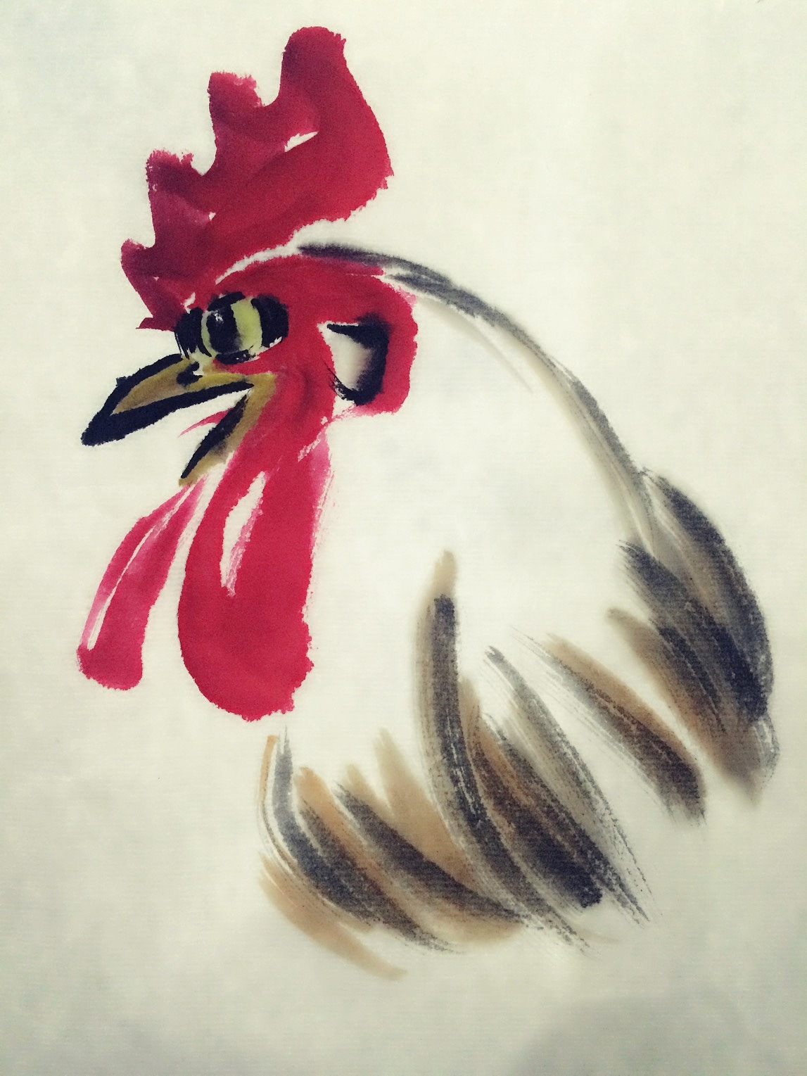 春映枝头吉常在，和睦家庭百事兴。（图ZNjg4NzY0NzI=） - 绘画 - 站酷设计师长风国画原创素材 - 站酷ZCOOL