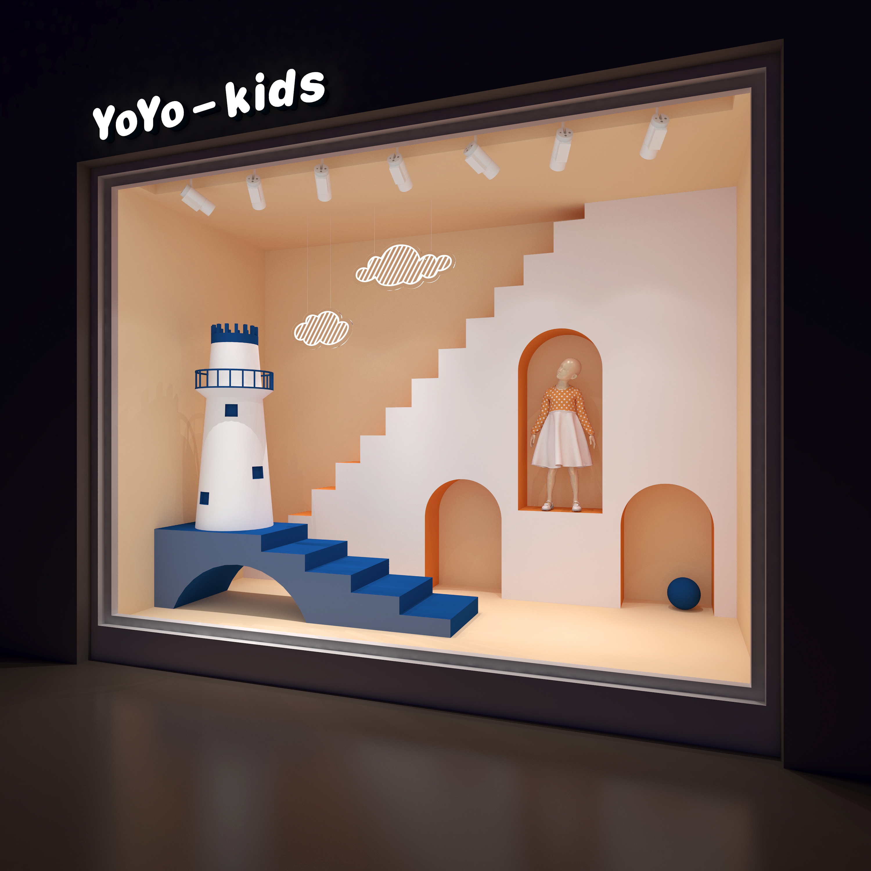 儿童橱窗设计|空间|展陈设计|macondoYoYo - 原创作品 - 站酷 (ZCOOL)